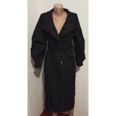 Жіночий тренч чорного кольору. Розмір: М