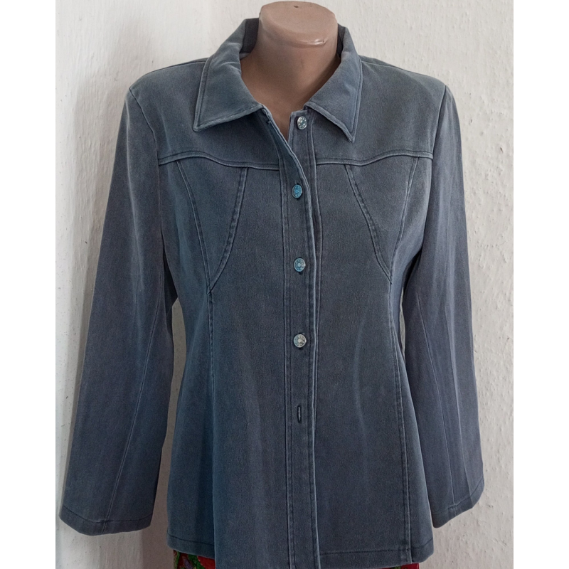 Жакет жіночий  “ Day Meng“  сірий . Розмір 42-44.