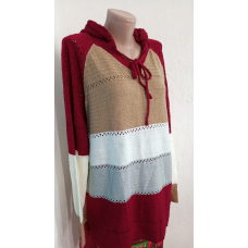 Светр жіночий  в“ язаний  з капюшоном  .Розмір  XL.  Сток.