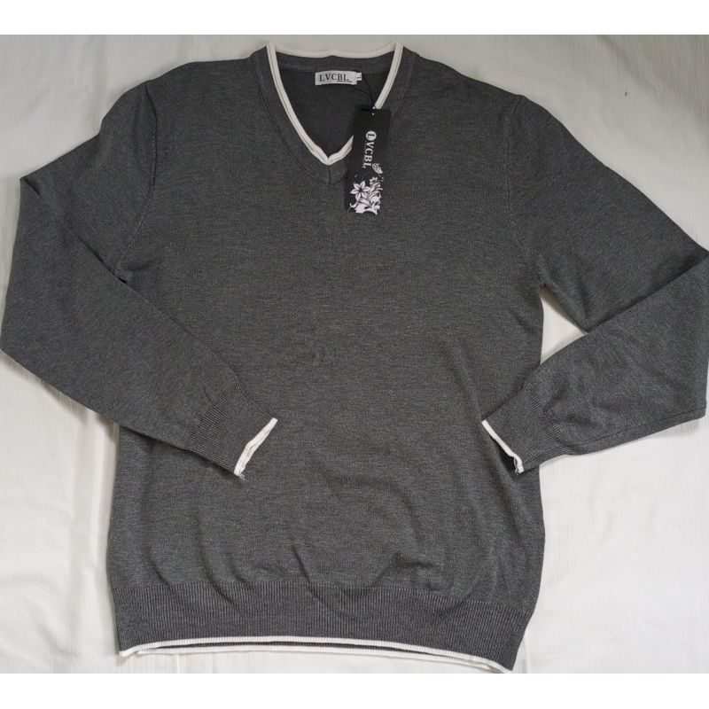 Светр “ LVCBL“ чоловічий сірий. Розмір L. Сток. Светр “ LVCBL“ чоловічий сірий. Розмір L. Сток.