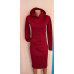 Плаття з кишенею кенгуру.Графіт. Розмір 42 бордовий